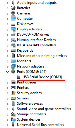 Windows device manager