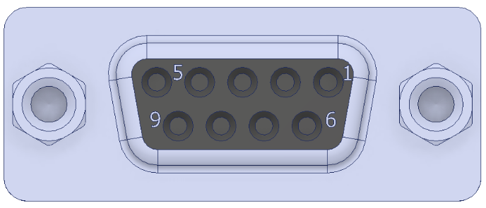 Interface side resolver connector (D-sub 9)